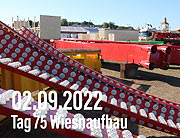 Oktoberfest 2022 Aufbau - Tag 75 des Aufbaus 02.09.2022 (Freitag) - noch 15 Tage bis zum Auftakt der Wiesn 2022 (©Foto: Marikka-Laila Maisel)